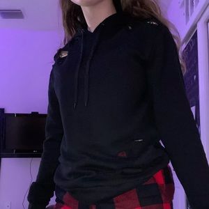 Barely Worn Ripped Hoodie